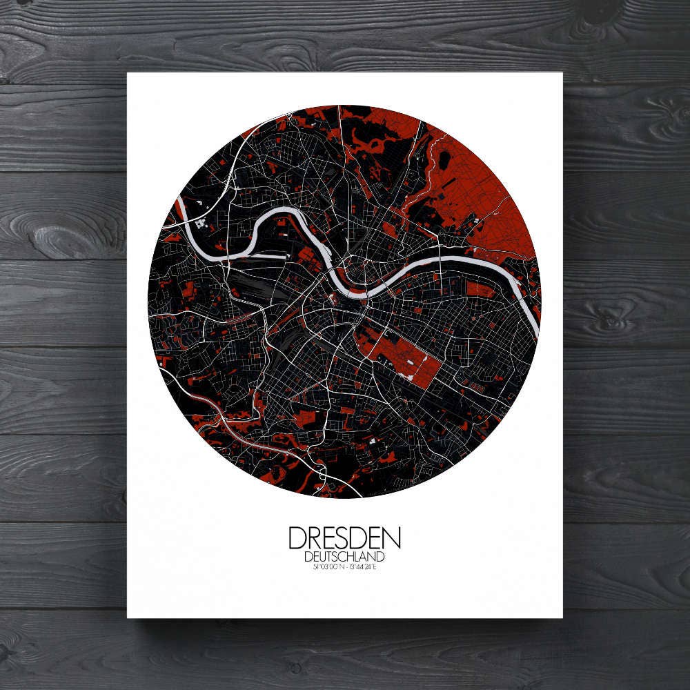 mapospheres - Vente Poster - Poster of Dresden | Germany11