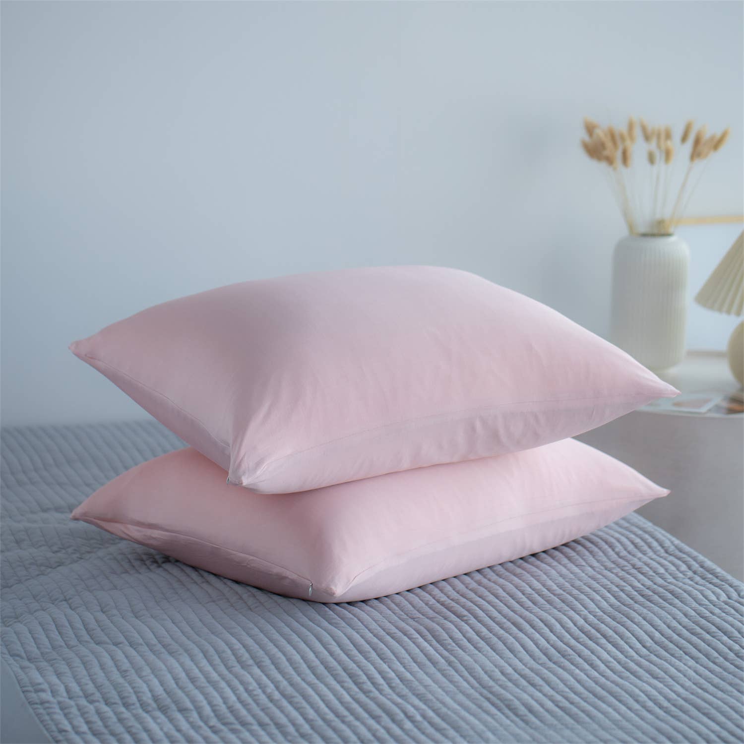 Kasentex - Wholesale Bedding Pillowcase/Sham - Soft Pillowcases - Set of 2 - Zipper Cool Touch3