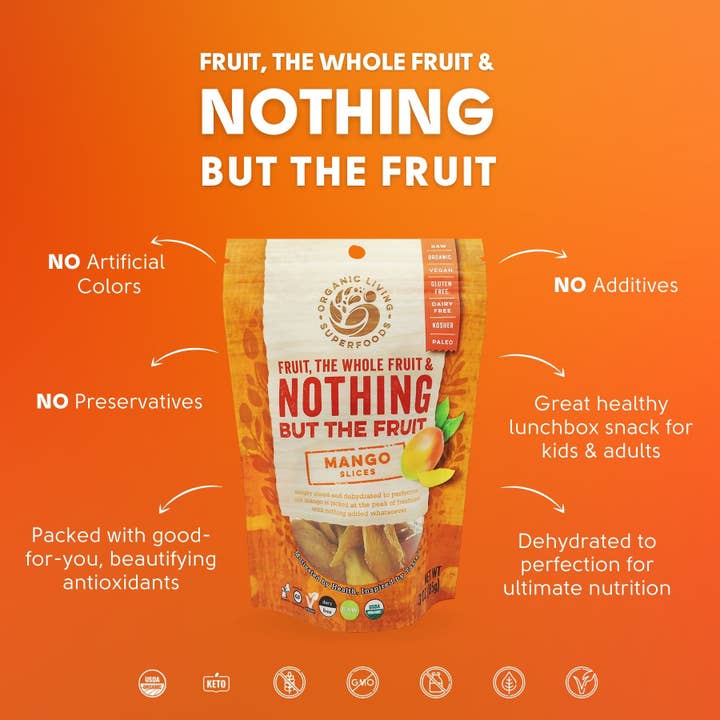 Healthy Truth LLC - Wholesale Dried/dehydrated fruit - Fruit, the Whole Fruit & Nothing but The Fruit - Dried Mango2