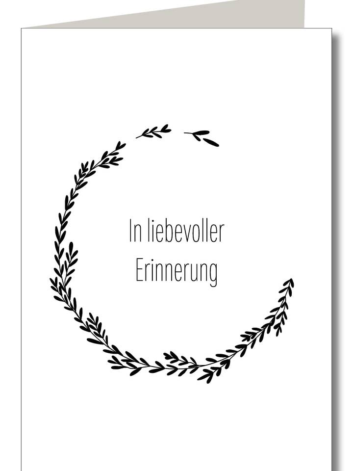 In liebevoller Erinnerung für den Großhandel von KEITCARDS