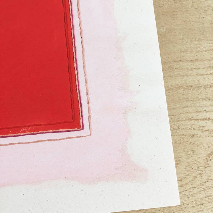 Emily Keating Snyder - Wholesale Art Print - Bright Colorful Red & Pink Art Print | Abstract Wall Art5