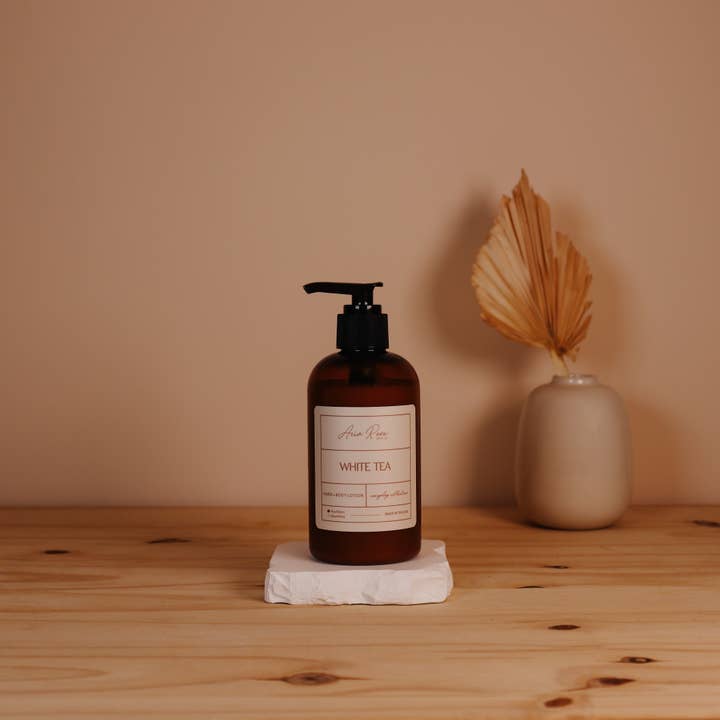 Aria Rose Bath Co – wholesale Hand- och kroppslotion – White Tea Hand + Kroppskräm1