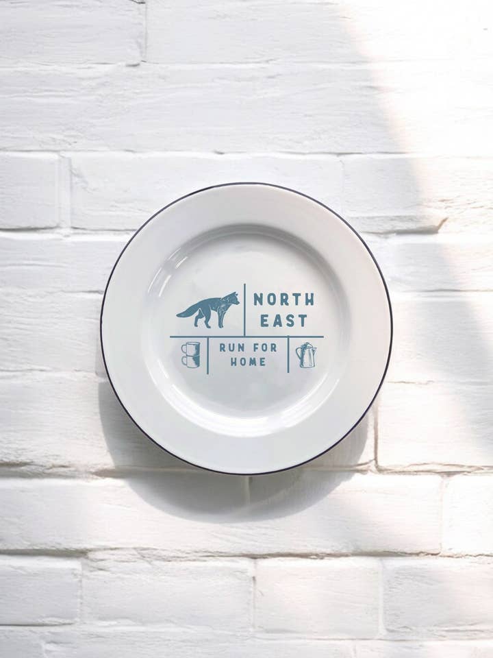 Nordøst Dekorativ Emaljeplade for engroshandel hos Sovende Bjorn