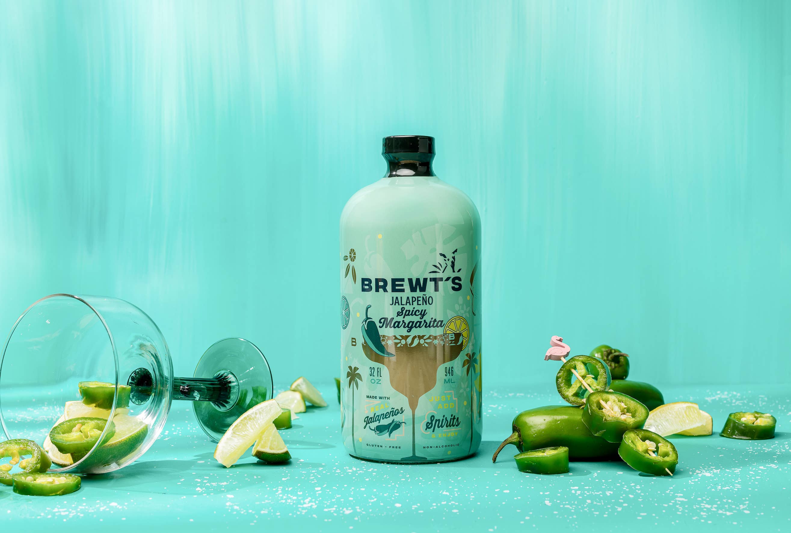 Brewt's - Wholesale Cocktail Mix/Syrup - Jalapeño Margarita | 32 oz