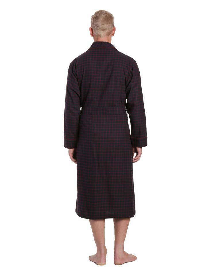 Peignoir pour homme - Peignoir en flanelle 100 % coton de qualité supérieure pour la vente par Noble Mount