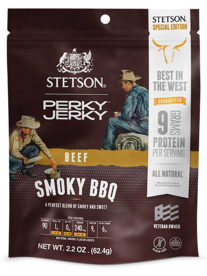 Stetson x Perky Jerky Barbecue Fumé pour la vente par Perky Jerky