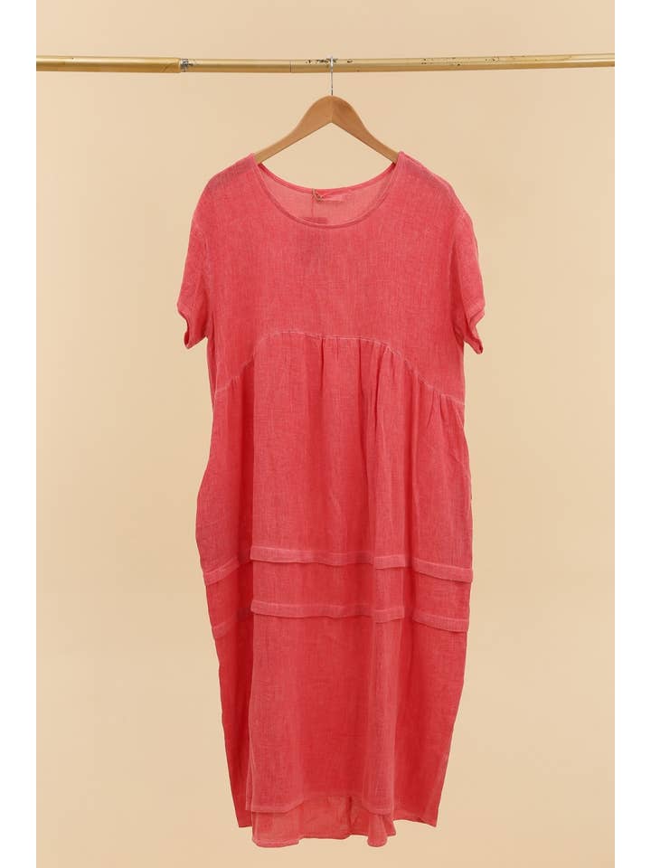 LÉA & LUC - Wholesale Jurk - Dames - Jurk van 50% katoen en 50% linnen REF. 101203