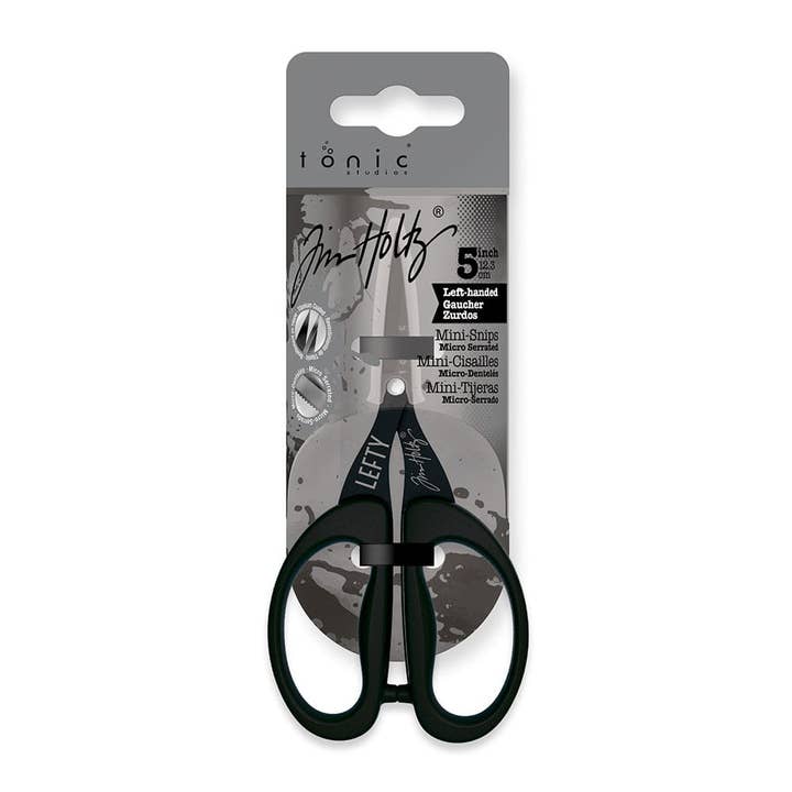 Tonic Studios - Wholesale Scissors - Tim Holtz - Left Handed 5 inch/ 12.3cm Mini Snips - 2785E1