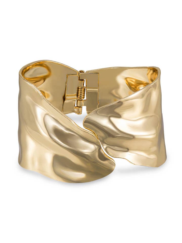 Geschmolzenes abstraktes Manschettenarmband für den Großhandel von Ettika