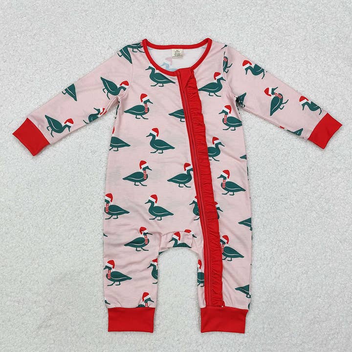 Aier Wholesale - Wholesale Sleepwear set – Unisex - Family Children Adults Christmas Ducks Bamboo Pajamas Sets6