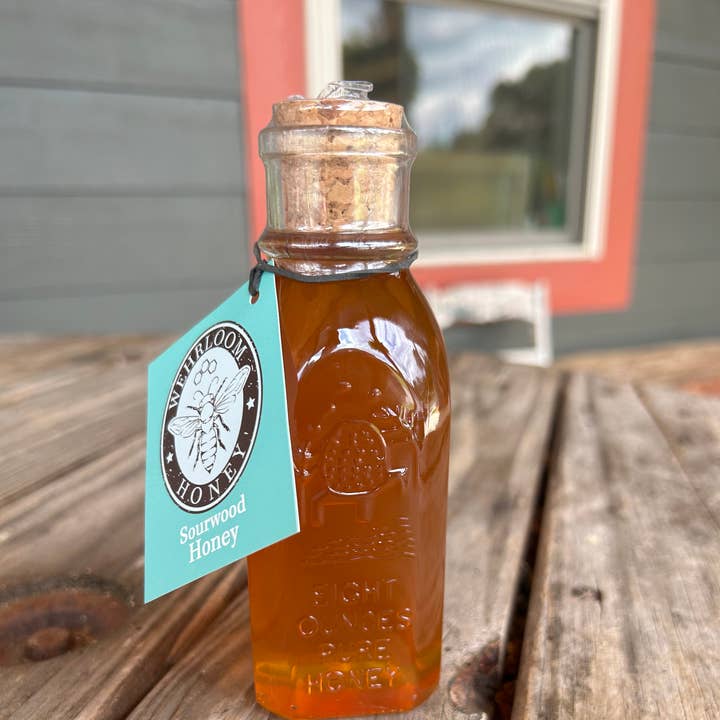 Sourwood Honey - muth jar with cork finish for wholesale by Wehrloom Honey