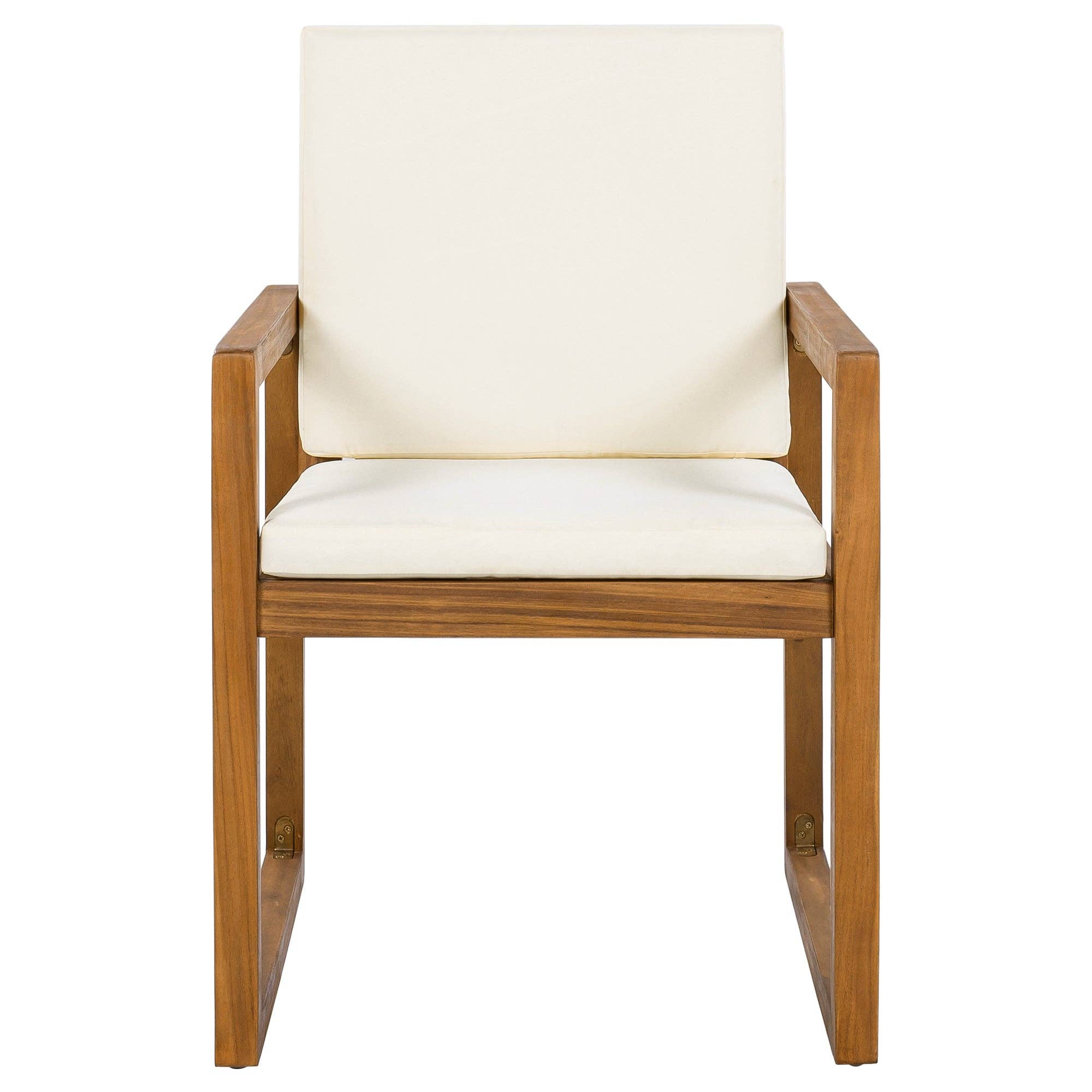 HOMYCASA DESIGN INC - Wholesale Patio Set - 5-Piece Outdoor Patio Dining Set Acacia Wood with Four Armchairs and Table, Beige16