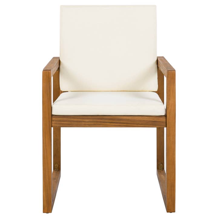 HOMYCASA DESIGN INC - Wholesale Patio Set - 5-Piece Outdoor Patio Dining Set Acacia Wood with Four Armchairs and Table, Beige16