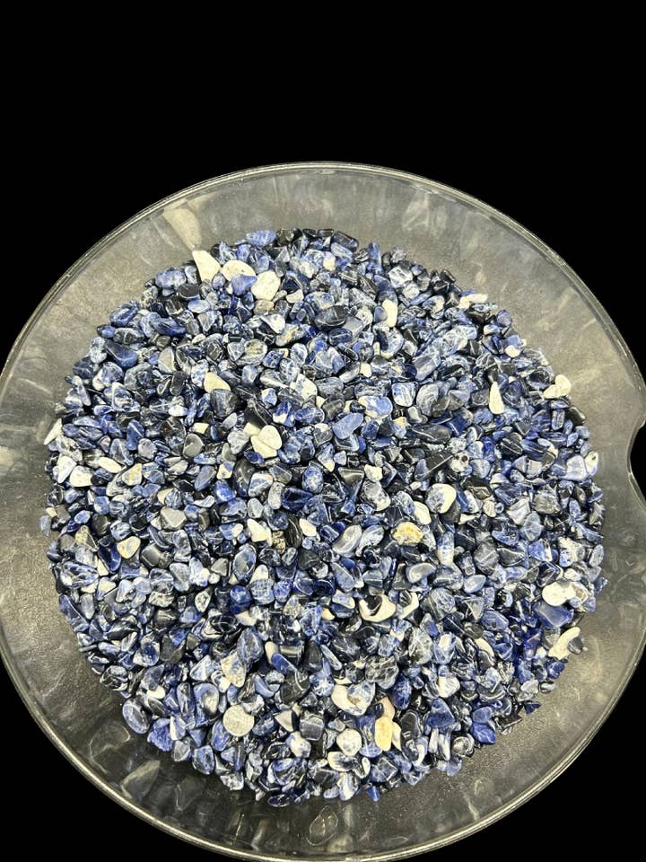 Geoworld - Pierre roulée - Sodalite - Éclats - 6-8mm pour la vente par Geoworld Gallery