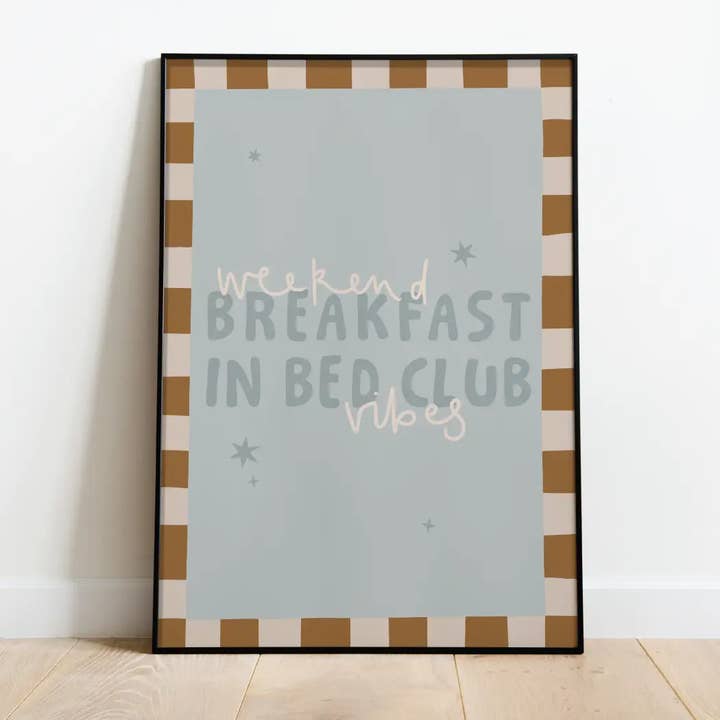 Weekend Breakfast Print for wholesale by Hollie Newton Studio