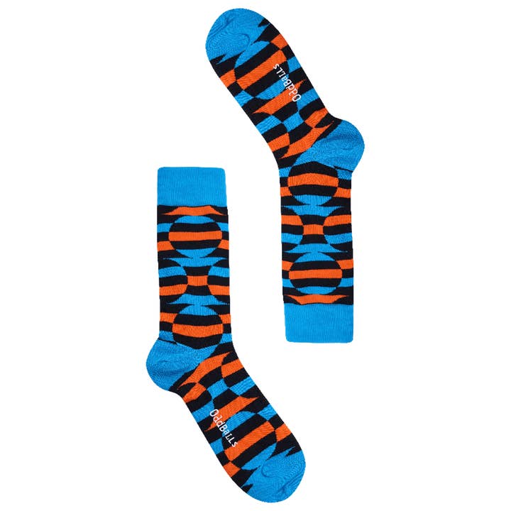 OddBalls – wholesale Socks – Unisex – Blue Circles - Socks