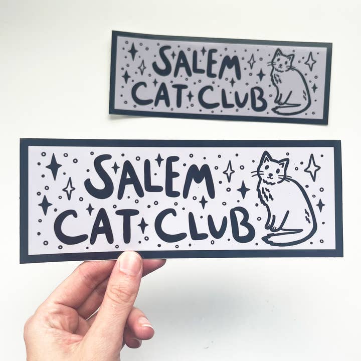 Adhesivo para parachoques Salem Cat Club para venta al por mayor de Keegsie Designs