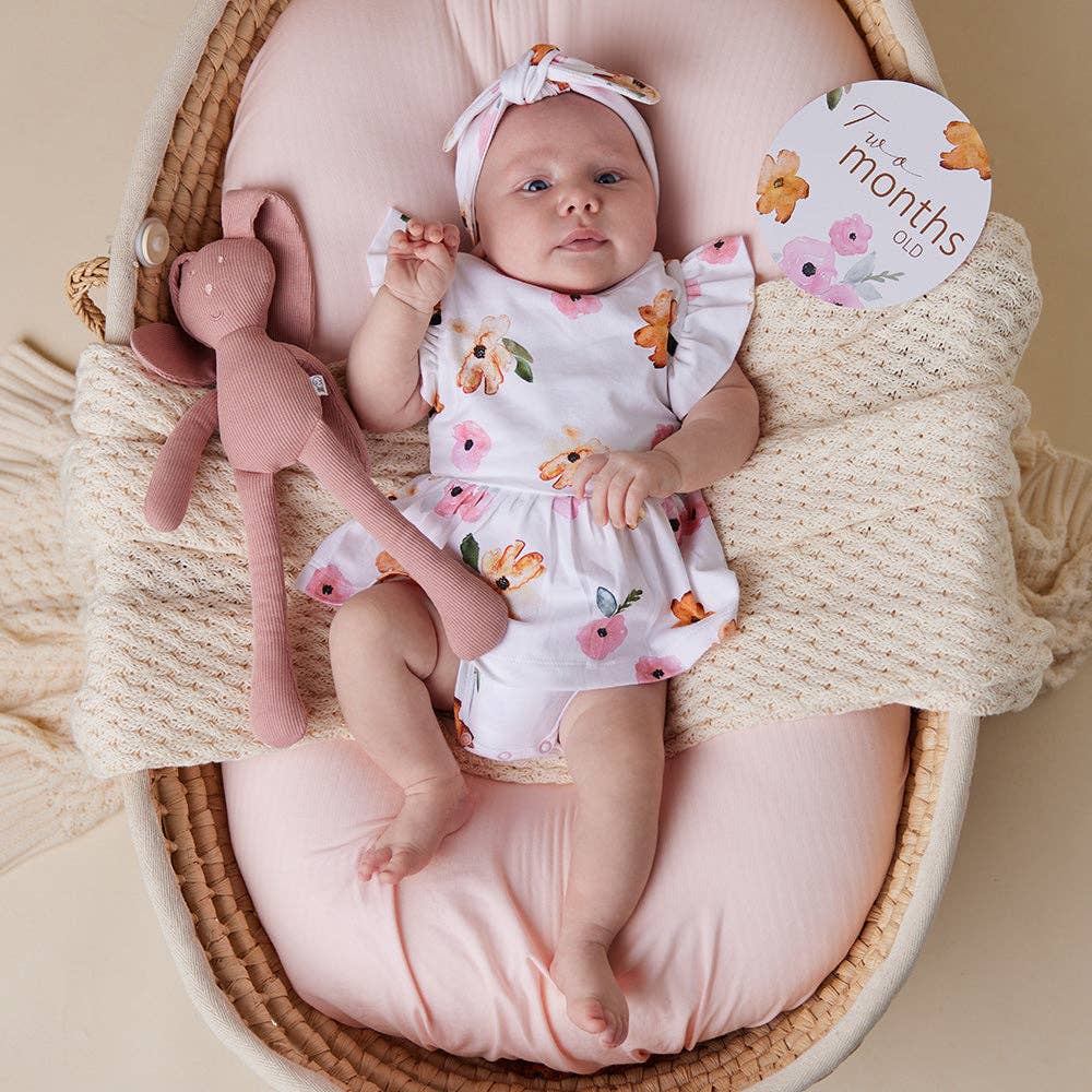 Snuggle Hunny - Wholesale Dress - Baby - Poppy Short Sleeve Organic Dress2