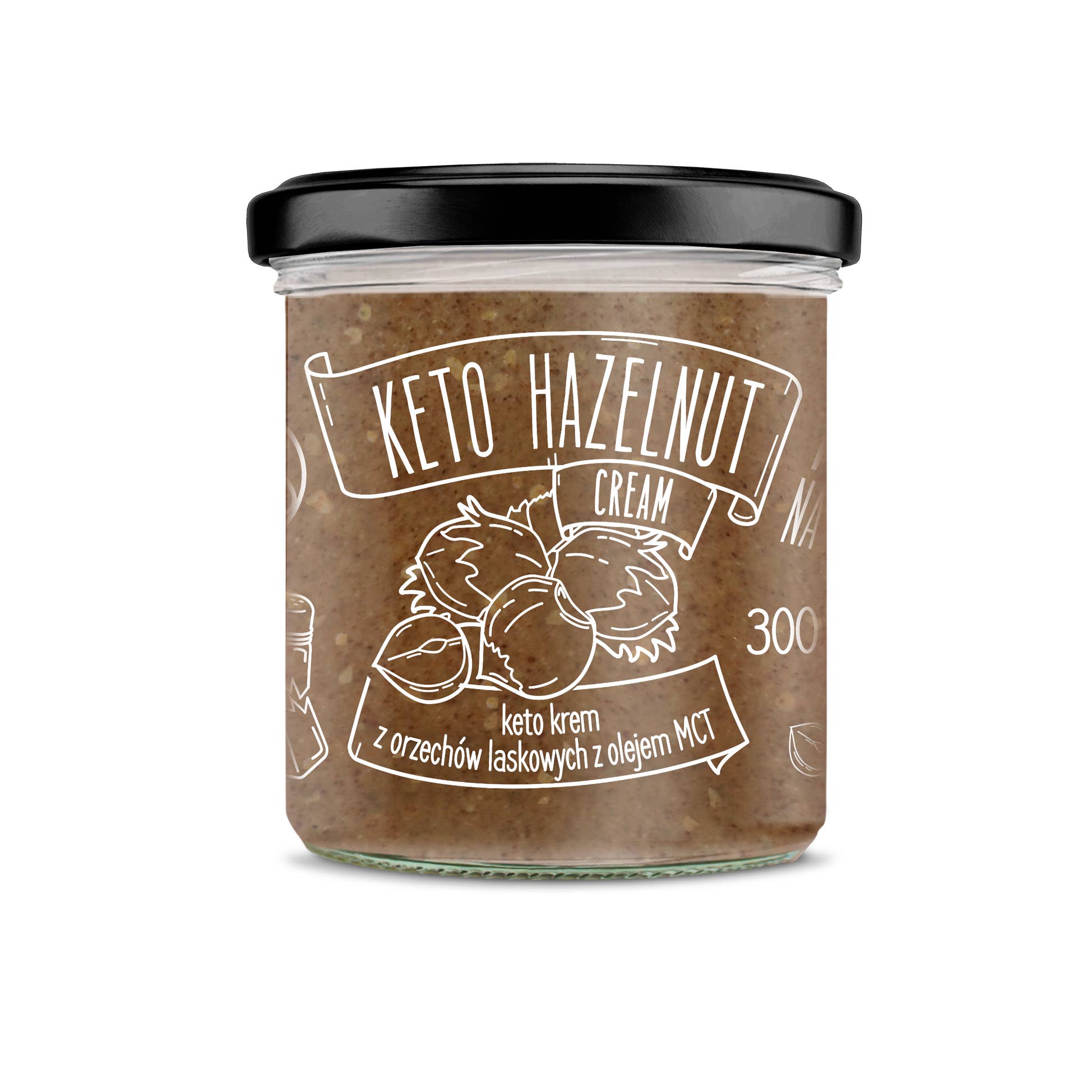 Diet Food – Engroshandel Nøddesmør – Keto hasselnødcreme med MCT olie 300 g