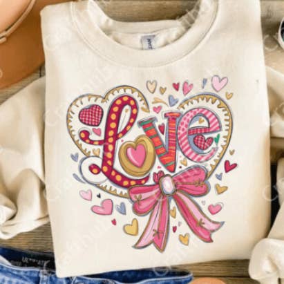 Love Sweatshirt for wholesale by Spicy Nice Boutique