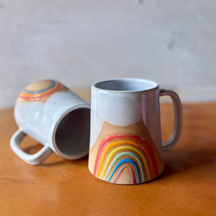 ROB Ceramics - Wholesale Coffee Mug - Rainbow Mug Handmade Ceramic1