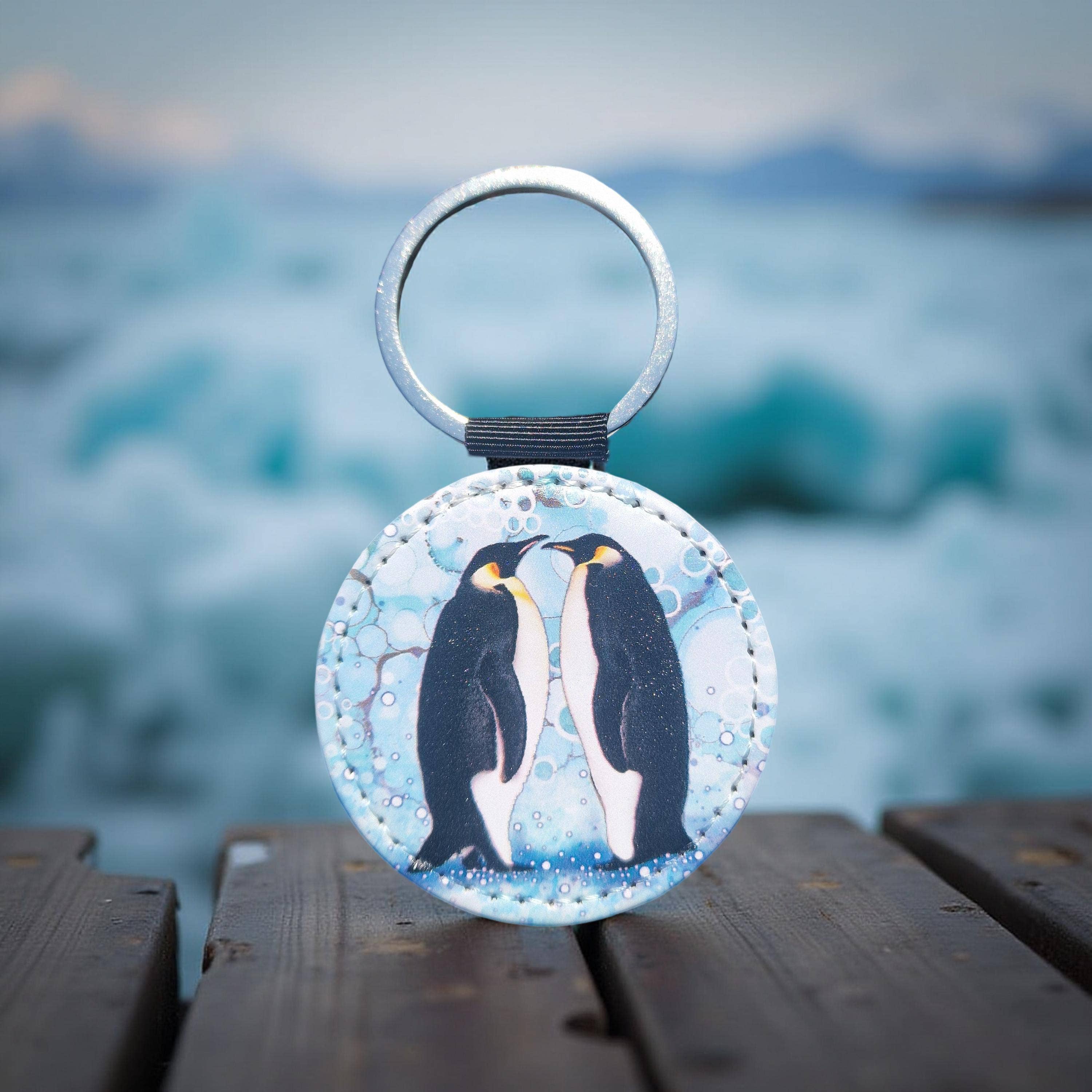 By Jo Crafts – wholesale Keychain – Unisex – 41-KR -Penguin Faux Leather Keyring2