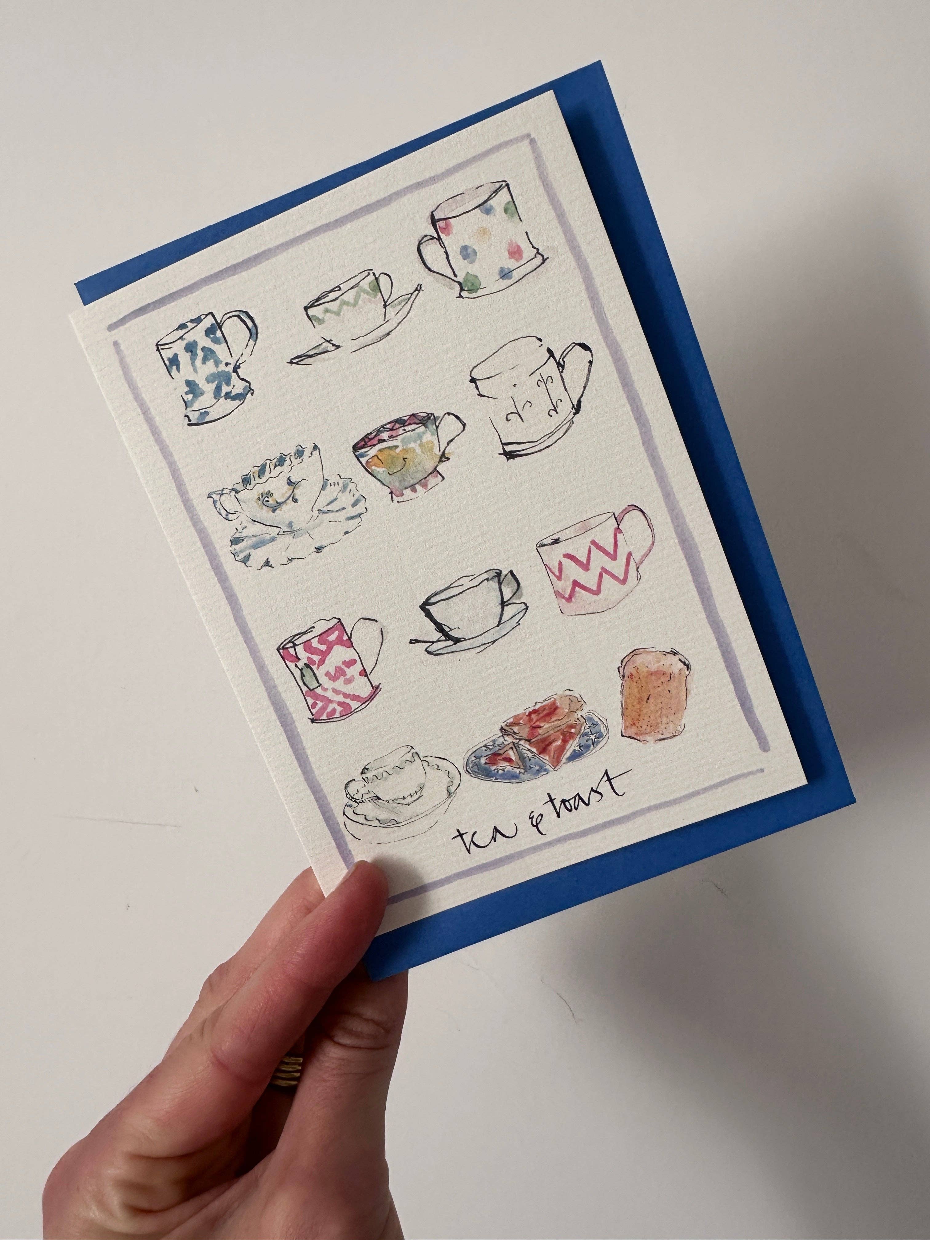 Edinburgh Letters – wholesale Everyday greeting card – Tea & Toast card1