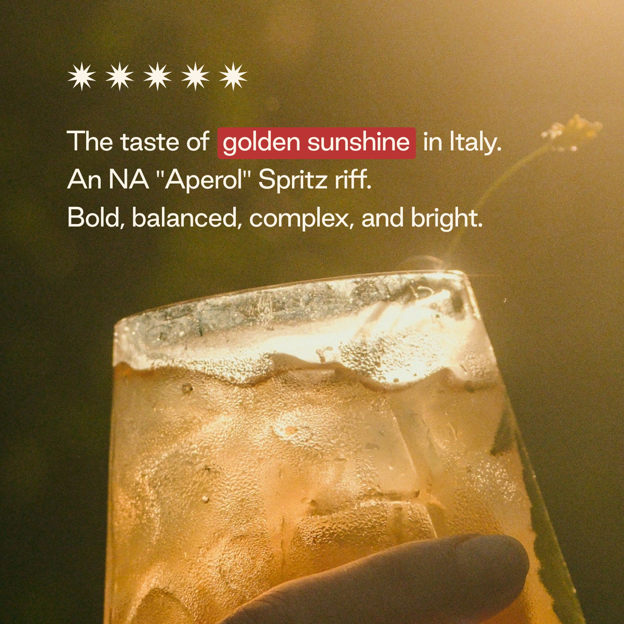 Strongwater - Vendita all'ingrosso Aperitivo/Cocktail analcolico - Spritz analcolico frizzante tipo Aperol Spritz3