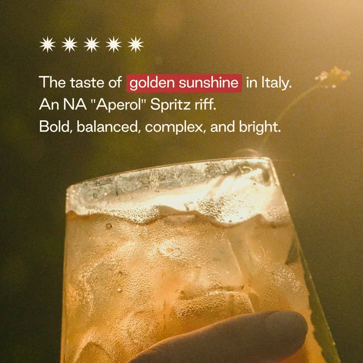 Strongwater - Vendita all'ingrosso Aperitivo/Cocktail analcolico - Spritz analcolico frizzante tipo Aperol Spritz3