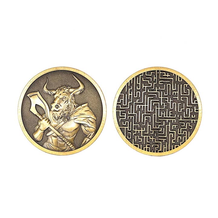 Challenge Coins - Minotaur for wholesale by Norse Foundry