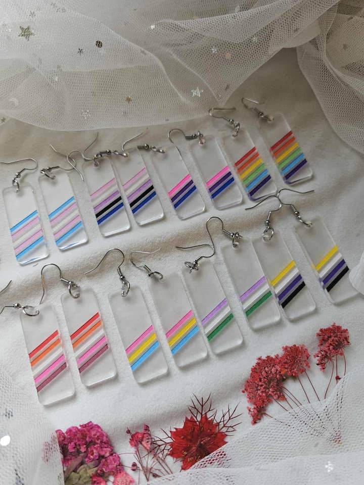 Subtle Pride Flag Bars for wholesale by Fallen Pine Studio