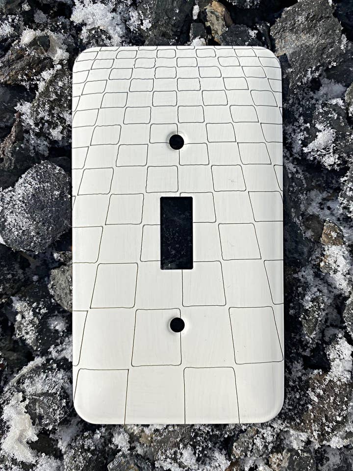 Switch Plate - Infinity for wholesale by Dawn Lombard - Glass & Metal