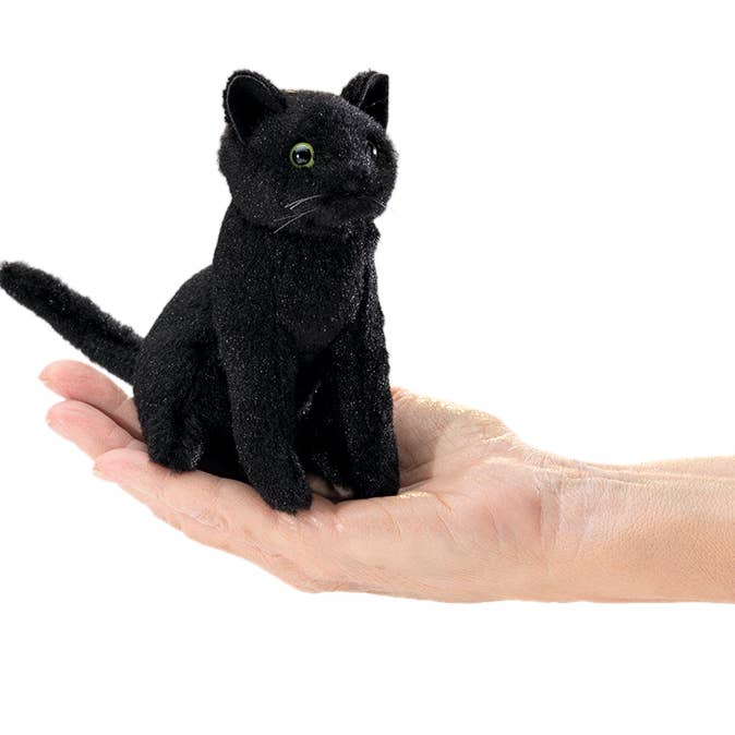 Mini Svart Katt 8004/ Mini Black Cat VE3 för wholesale av FOLKMANIS-PUPPETS