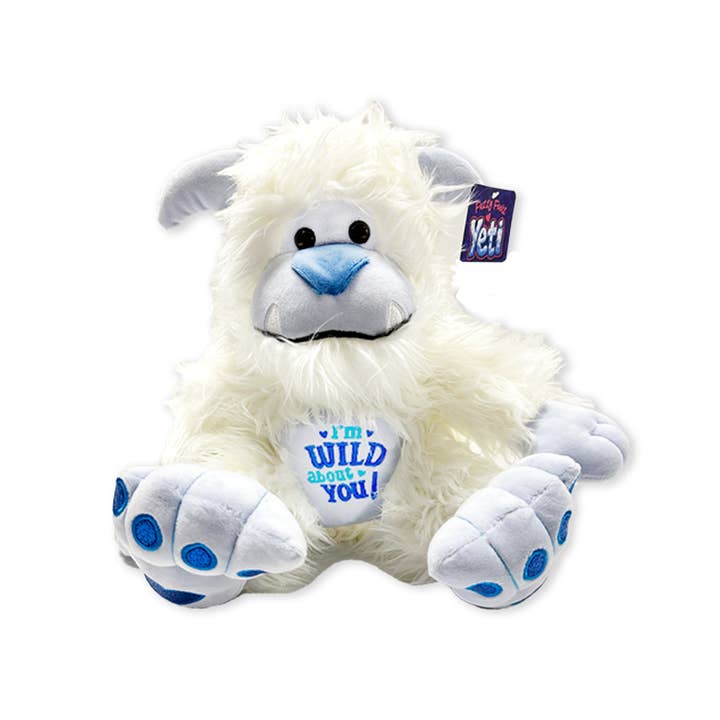 Novelty Brands - Wholesale Stuffed/Plush Toy - Kids & Baby - Fuzzy Feelz Plush Snow Yeti Clip Strip- 6/Display2