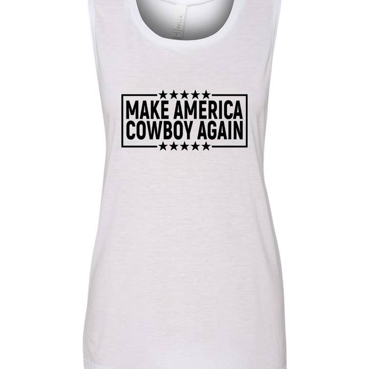 Make America Cowboy Again camiseta para venta al por mayor de The Dirty Cowgirl Apparel