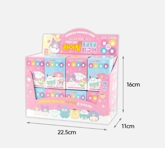 K-Wonderland - Vendita all'ingrosso Portachiavi - Donna - Sanrio Mood Lighting, ciondolo portachiavi a forma di personaggio con cerniera8