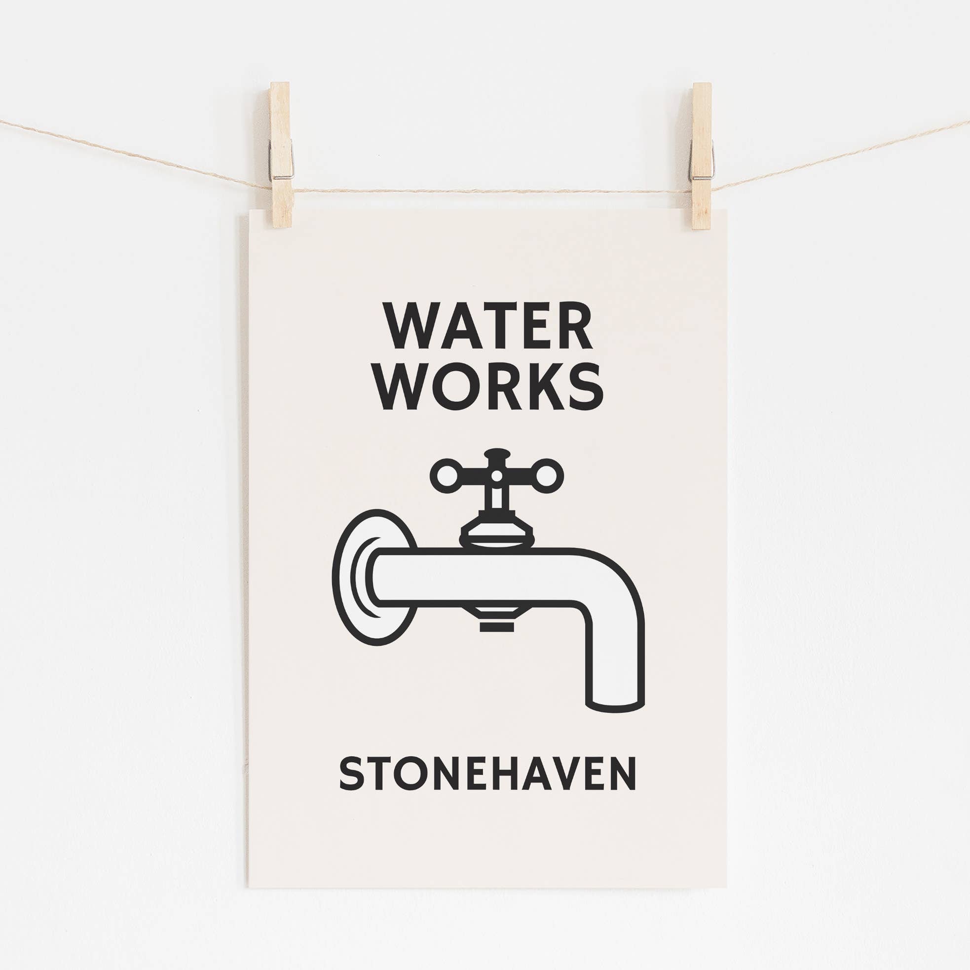 Timmy Loves – wholesale Art print – Customised Water Works A3 Art Print1