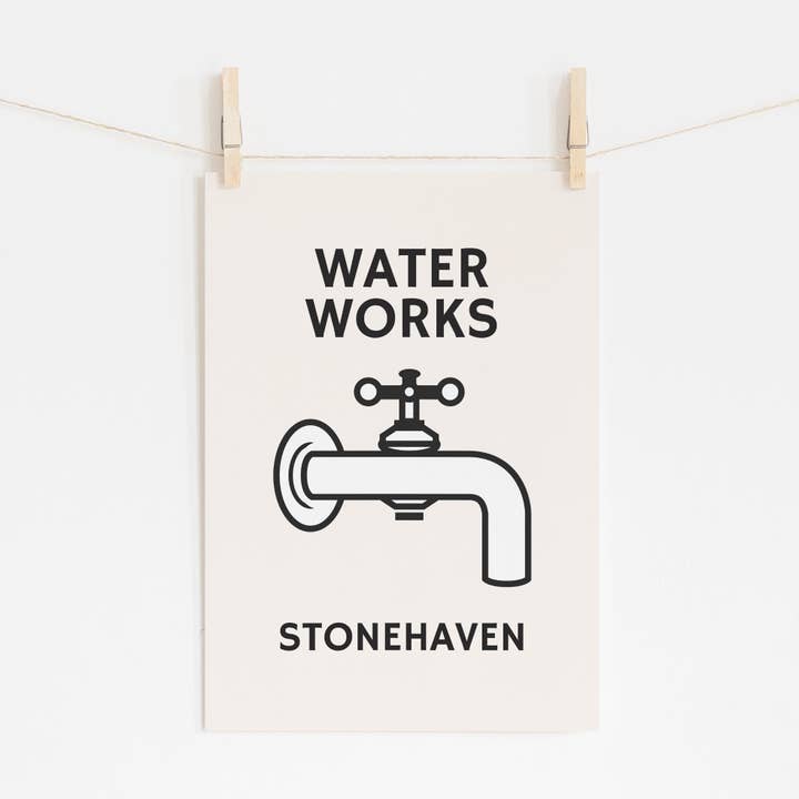 Timmy Loves – wholesale Art print – Customised Water Works A3 Art Print1