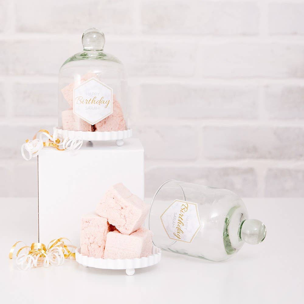 Weddingstar Inc. - Wholesale Party gift - Small Glass Bell Jar With White Base Wedding Favor (4)3
