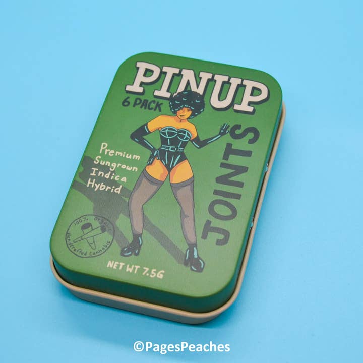 Page's Peaches - Wholesale Humidor/Cigar Accessory - Pinup Joints Stash Tin4