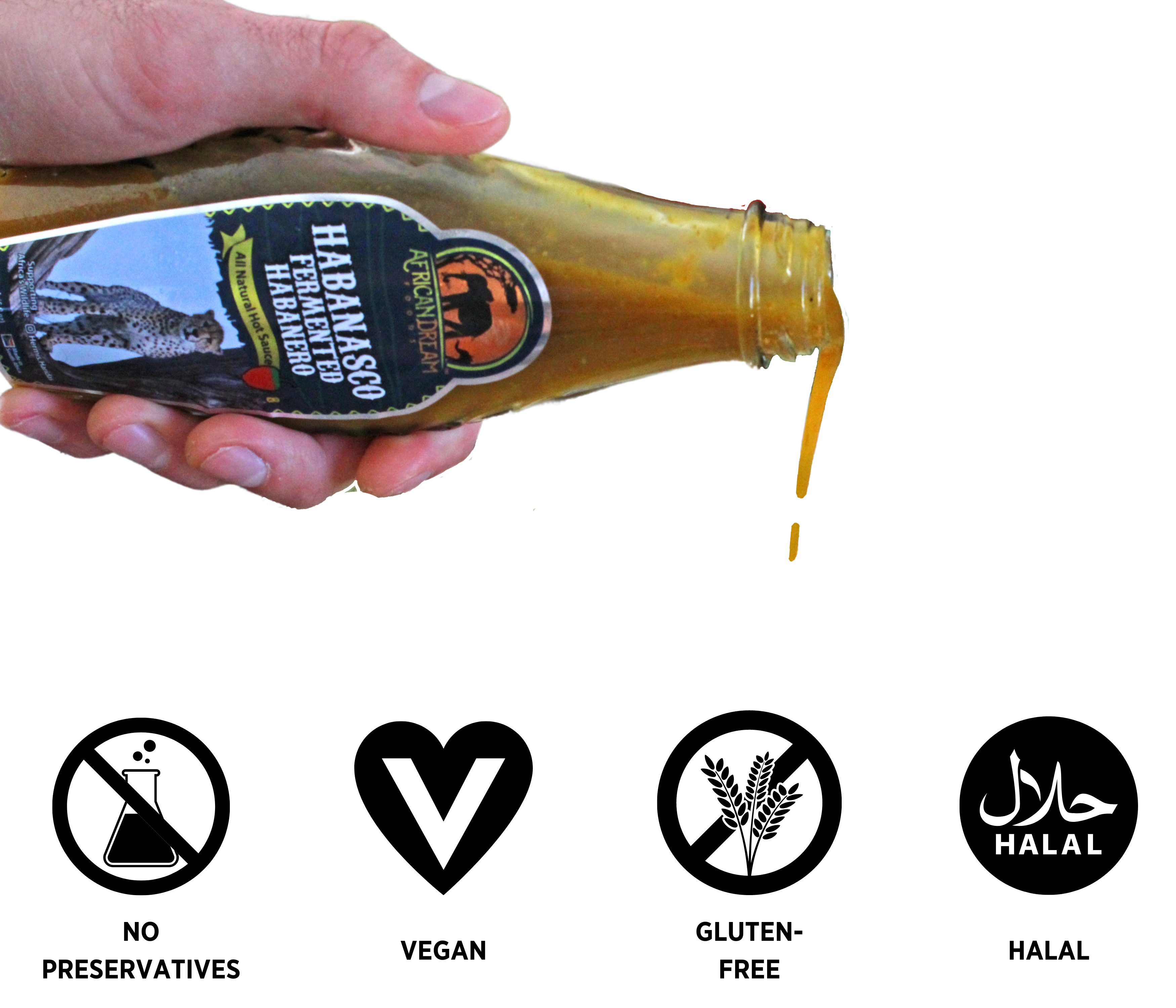 African Dream Foods - Wholesale Hot Sauce - Big Cats Variety Hot Sauce Gift Pack, 4PK | Made in Africa 1