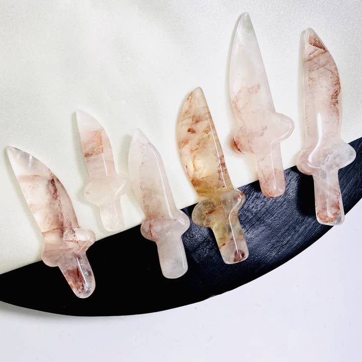 Rock Paradise - Wholesale Spiritual stone/crystal - Crystal Gemstone Knife Spiritual Stone Cabochons6