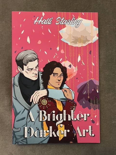 Halli Starling Books - Wholesale Romance Novel - SIGNED paperback copy of A Brighter, Darker Art1