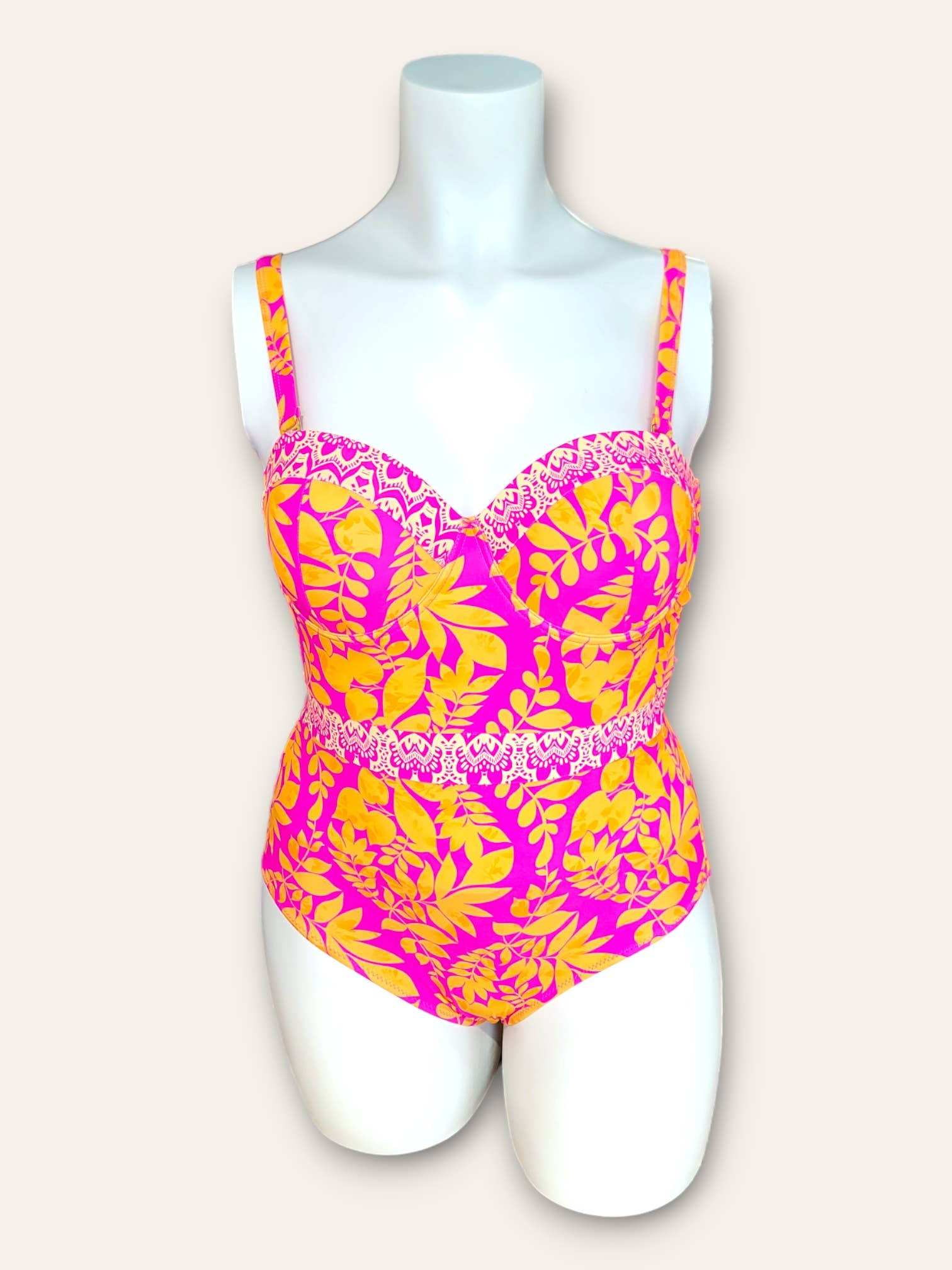 C'MELODIE - Wholesale One Piece Swimsuit - Women's - Plus Size – Baroque Print One-Piece Swimsuit1