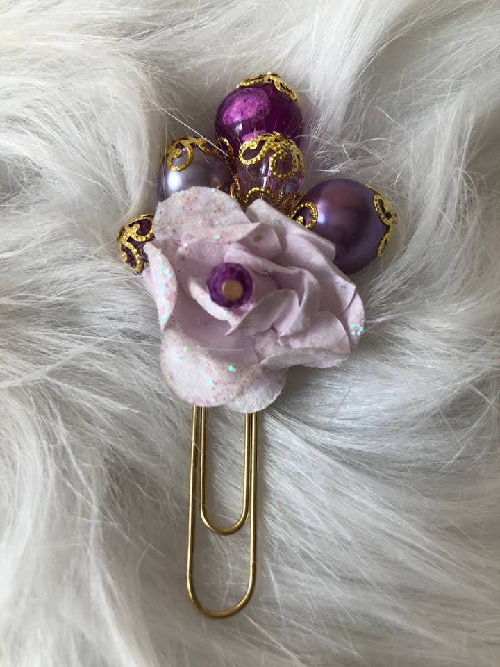 Clipe de papel coleção rosa lilás por atacado de Mimi Mira Creations