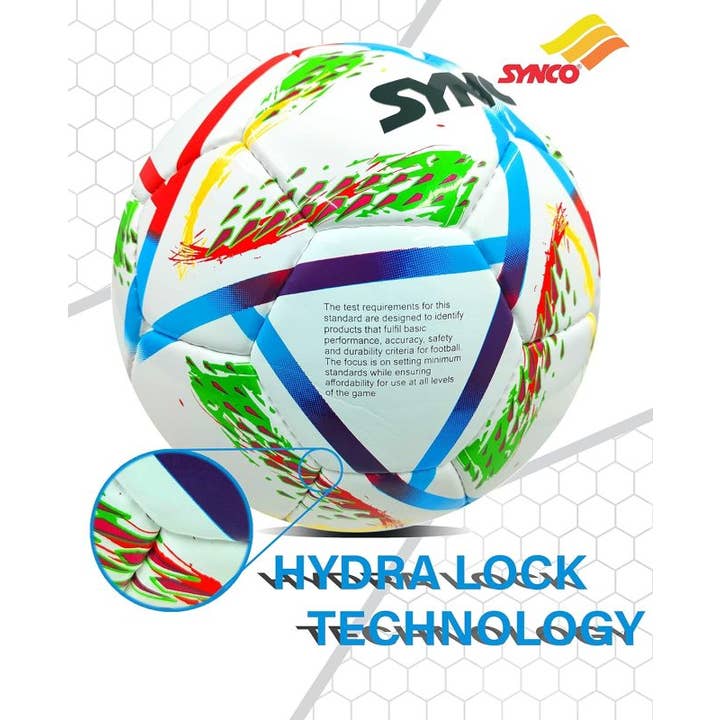 GICO Spielwaren - Wholesale Sports Ball - Kids - Synco Soccer Size 5 Hand-stitched Hydra-Lock FIFA Basic2