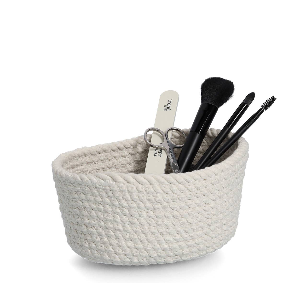 Storage basket set, 3-piece, cotton, white for wholesale on Faire5