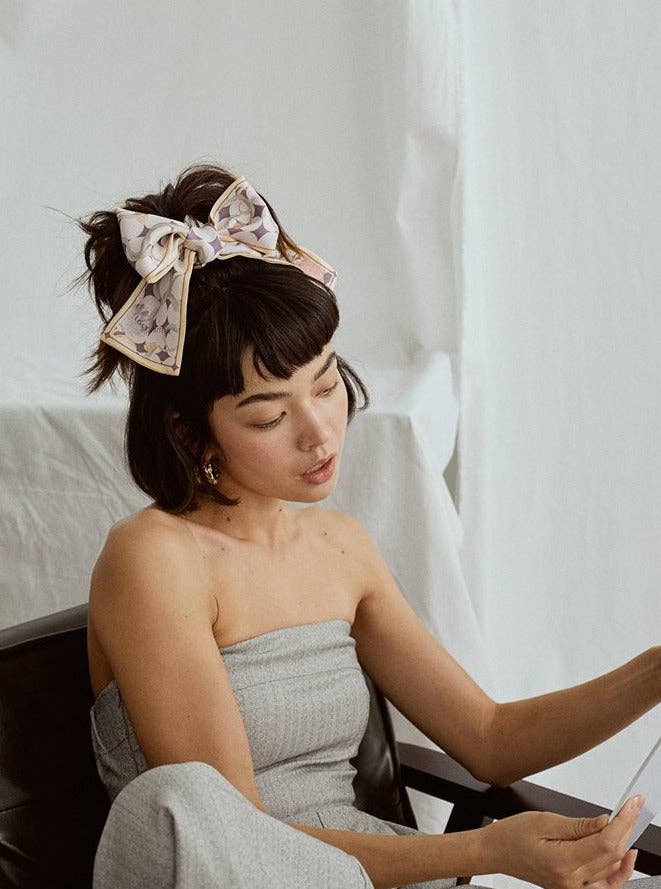 Gul „Drøm“ Silke Twilly Neck Bow - Gul for engroshandel på Faire3