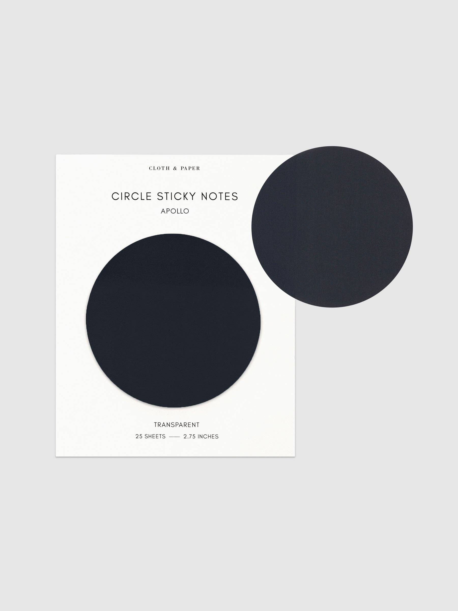 Cloth & Paper - Wholesale Sticky notes - Transparent Circle Sticky Notes3