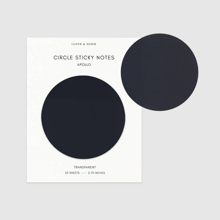 Cloth & Paper - Wholesale Sticky Notes - Transparent Circle Sticky Notes3